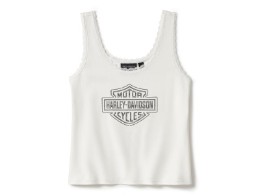 Tank Top Bling Lace Trim 
