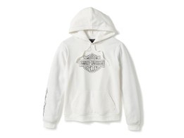 Hoodie Essential Bling White