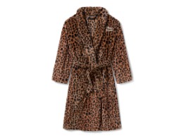 BADEMANTEL H-D PLUSH LEOPARD