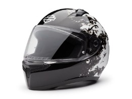Helm Velo H34 Black & White Full Face