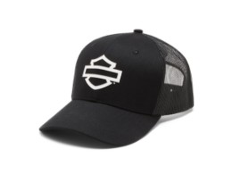CAP LOGO COLORBLOCK TRUCKER BLACK