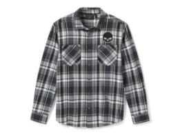 Willie G Skull Plaid Long Sleeve