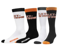 SOCKEN H-D SCHWARZ & WEIß 2er Set