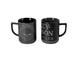 Becher Set H-D Willie G Skull 