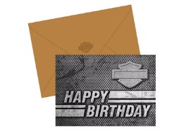 H-D Birthday Card