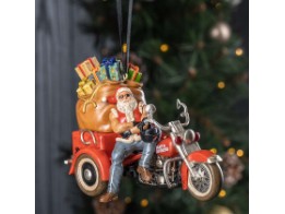 Christbaum Ornament H-D Biker Santa
