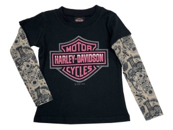 HD KIDS GIRL T-SHIRT MESH TATTOO