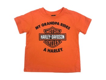 Kids T-Shirt My Grandpa Rides A Harley