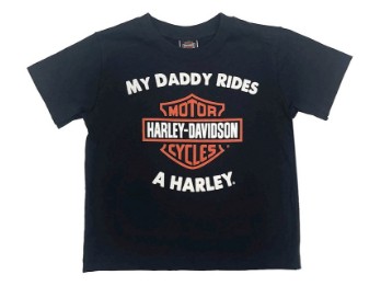Kids T-Shirt My Daddy Rides A Harley