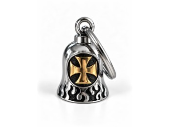 Glocke - Cross Flames Gold