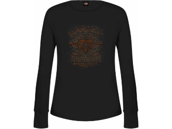 Langarm-Shirt Vintage Heart