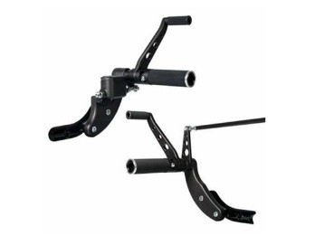 Fußrastenanlage "Base Rubber" schwarz