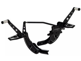 Fußrastenanlage Grand Prix schwarz