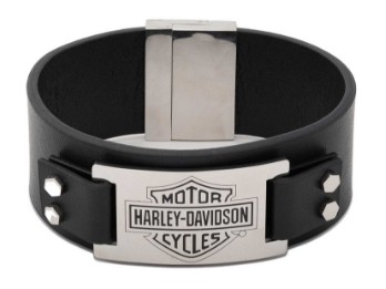 Armband B&S Plate Thick Leather