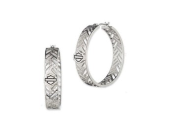 Ohrringe B&S Tire Tread Cut Out