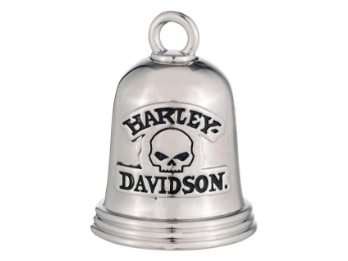 GLOCKE WILLIE G SCRIPT Messing versilbert