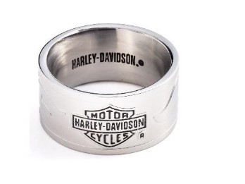 Ring Bar & Shield Flame Band