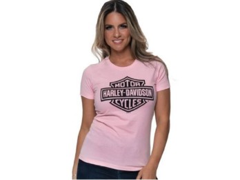 T-Shirt Pink Bar & Shield