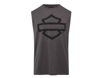 T-SHIRT OPEN B&S MUSCLE Grau