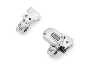 Kupplungshebelhalterung und Hauptbremszylinderreservoir-Kit – Chrom