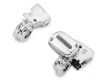 Kupplungshalter & Hauptbremszylinder Reservoir chrom