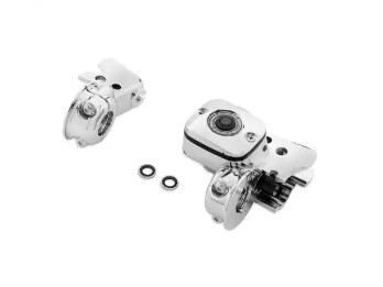 Kupplungshalter & Hauptbremszylinder Reservoir chrom