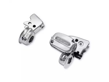 Kupplungshalter & Hauptbremszylinder Reservoir chrom