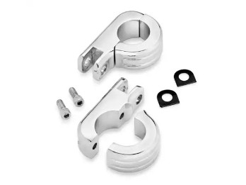 Billet Montagekit für Motorschutzbügel-Fußrasten, chrom