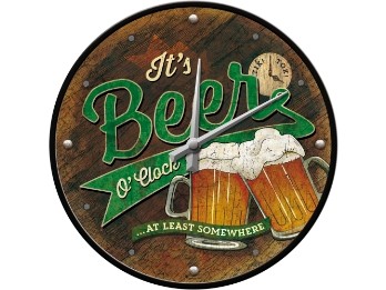 Wanduhr - It´s Beer o´clock