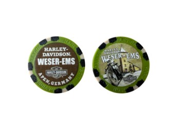 POKER CHIP CUSTOM BLACK/OLIVE/TAN