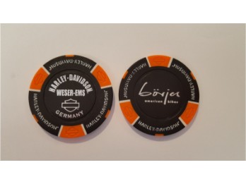 Poker Chip mit Dealer Logo #1