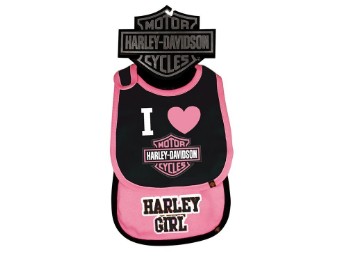 Baby Lätzchen 2er Set Harley Girl