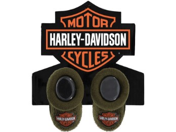 Baby Booties Oliv
