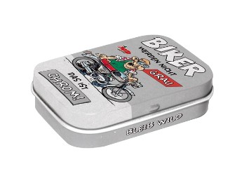 Pillendose Biker Grau 