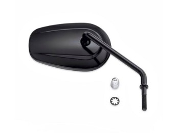 Einteiliger Spiegel mit langem Ausleger - schwarz