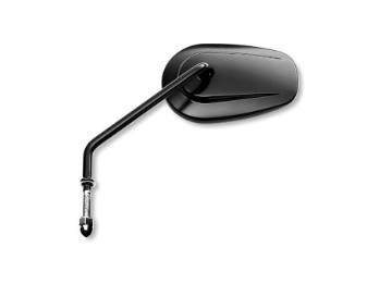 Einteiliger Spiegel mit langem Ausleger - schwarz