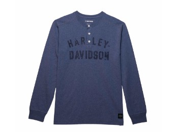 Sweater Staple Henley Blue