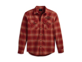 Hemd Safari Flannel Orange