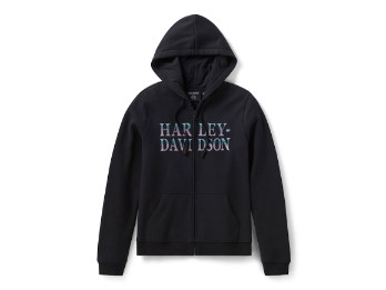 HOODIE WINGED BLING FULL ZIP