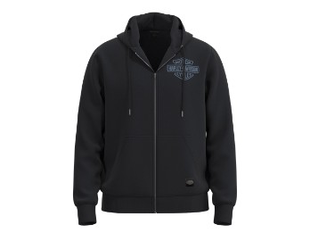 Hoodie Bar & Shield Embroidered 