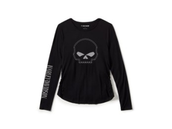 Langarmshirt Willie G Skull