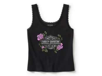 Tanktop Rose & Thorn Bling