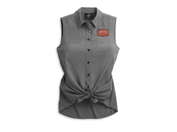 Ärmellose Bluse Logo Tie 