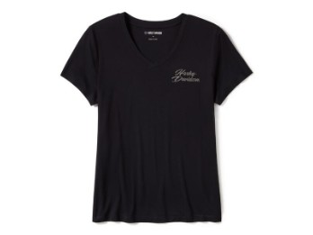 T-Shirt Rose & Thorn Bling 