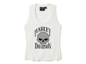 Tank Top Willie G Skull White