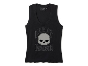 Tank Top Willie G Skull Black