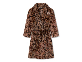 BADEMANTEL H-D PLUSH LEOPARD