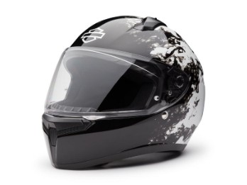 Helm Velo H34 Black & White Full Face