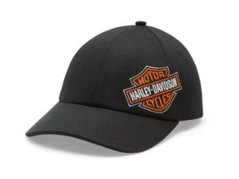 Cap H-D Essential Bar & Shield Ponytail 