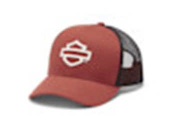 CAP LOGO COLORBLOCK TRUCKER RED